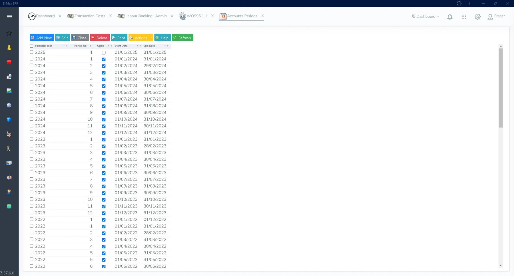 Customise Your Accounting Periods
