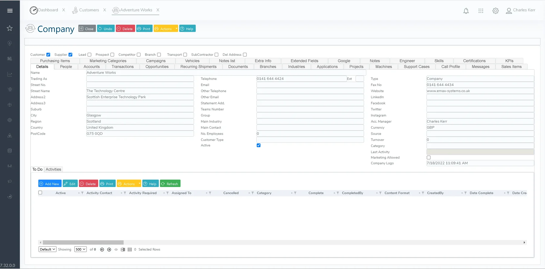 Contact and Account Management