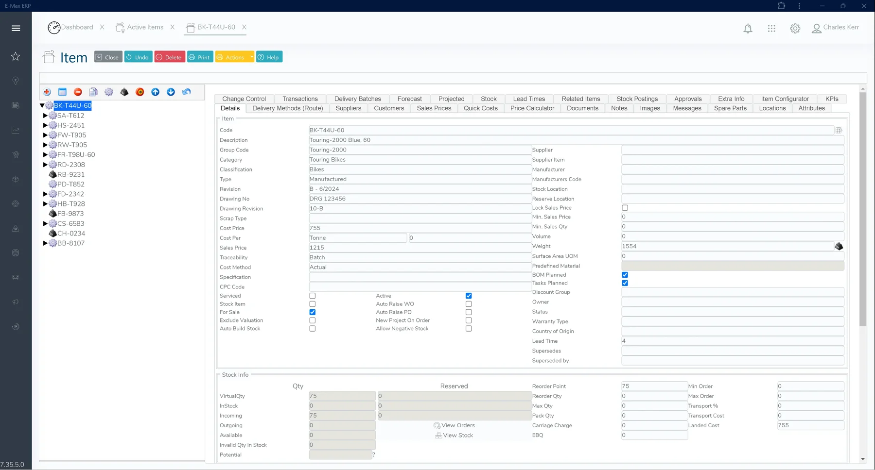 Item Revisions and Version Control