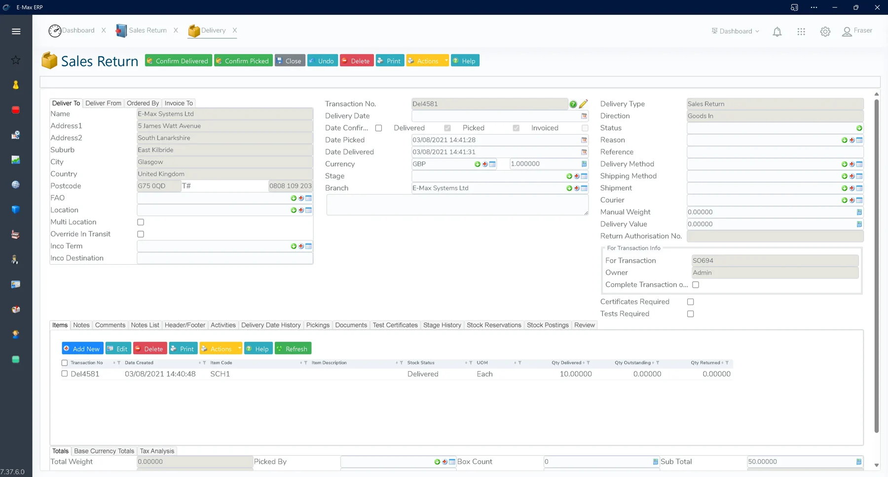 Returns Management