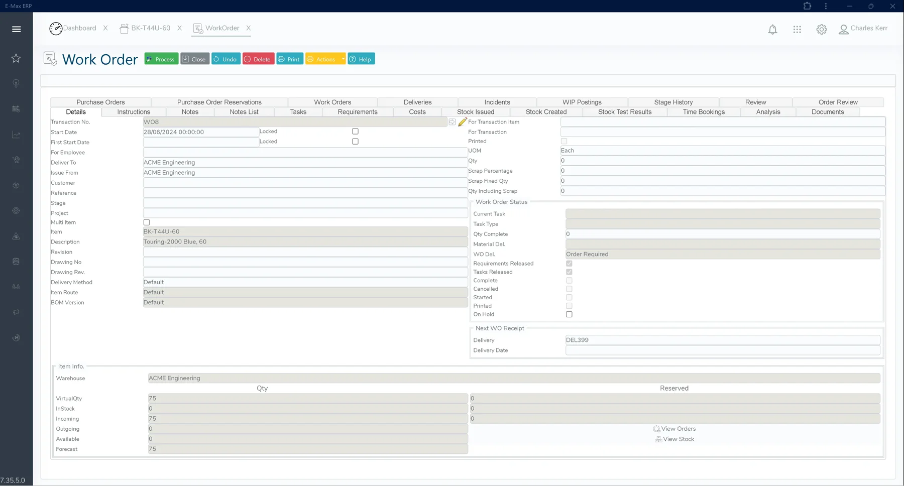 Works Order Management